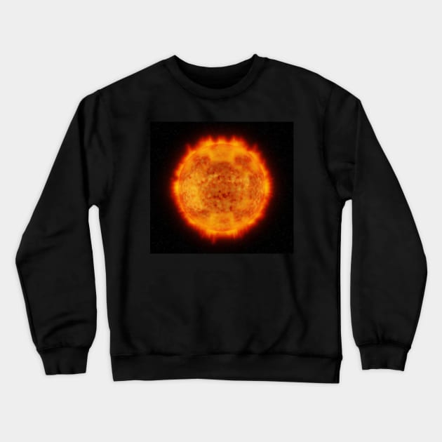 Glowing sun - Dwarf sun Crewneck Sweatshirt by Montanescu